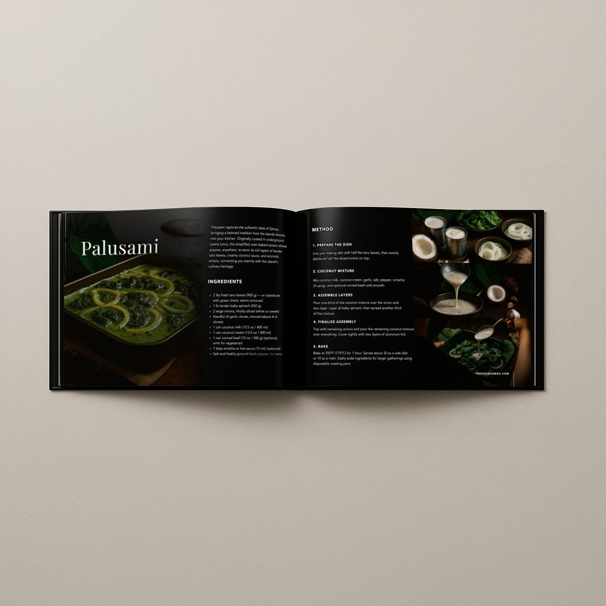 Hardcover A4 - Samoan Delights: Samoan Recipes Cookbook Expanded Edition - Vol1 + Vol2 Combined - AU/NZ/USA