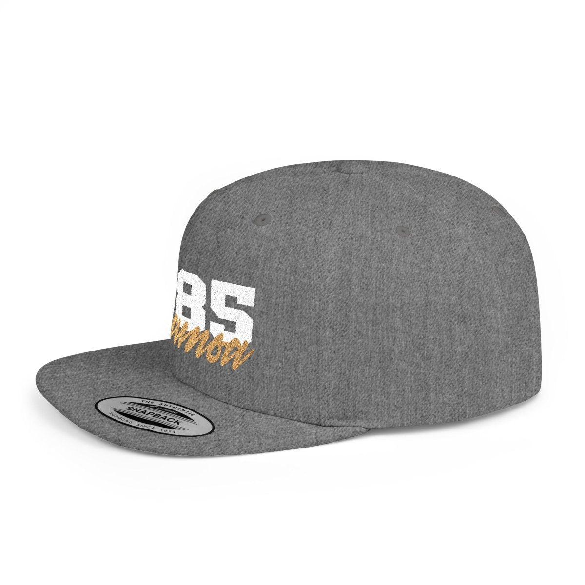 Flat Bill Snapback Hat - 685 Samoa - White & Gold Embroidery - AU/NZ/USA - The Koko Samoa