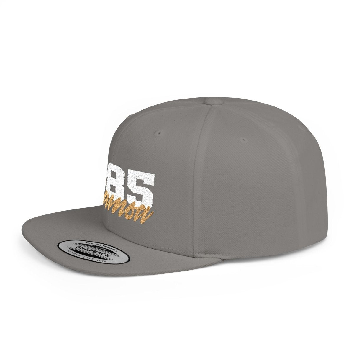 Flat Bill Snapback Hat - 685 Samoa - White & Gold Embroidery - AU/NZ/USA - The Koko Samoa
