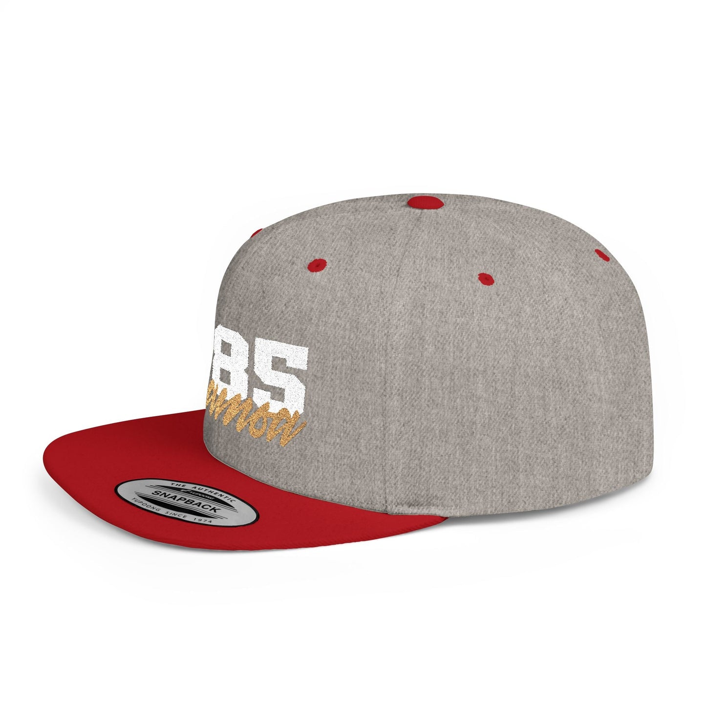 Flat Bill Snapback Hat - 685 Samoa - White & Gold - The Koko Samoa