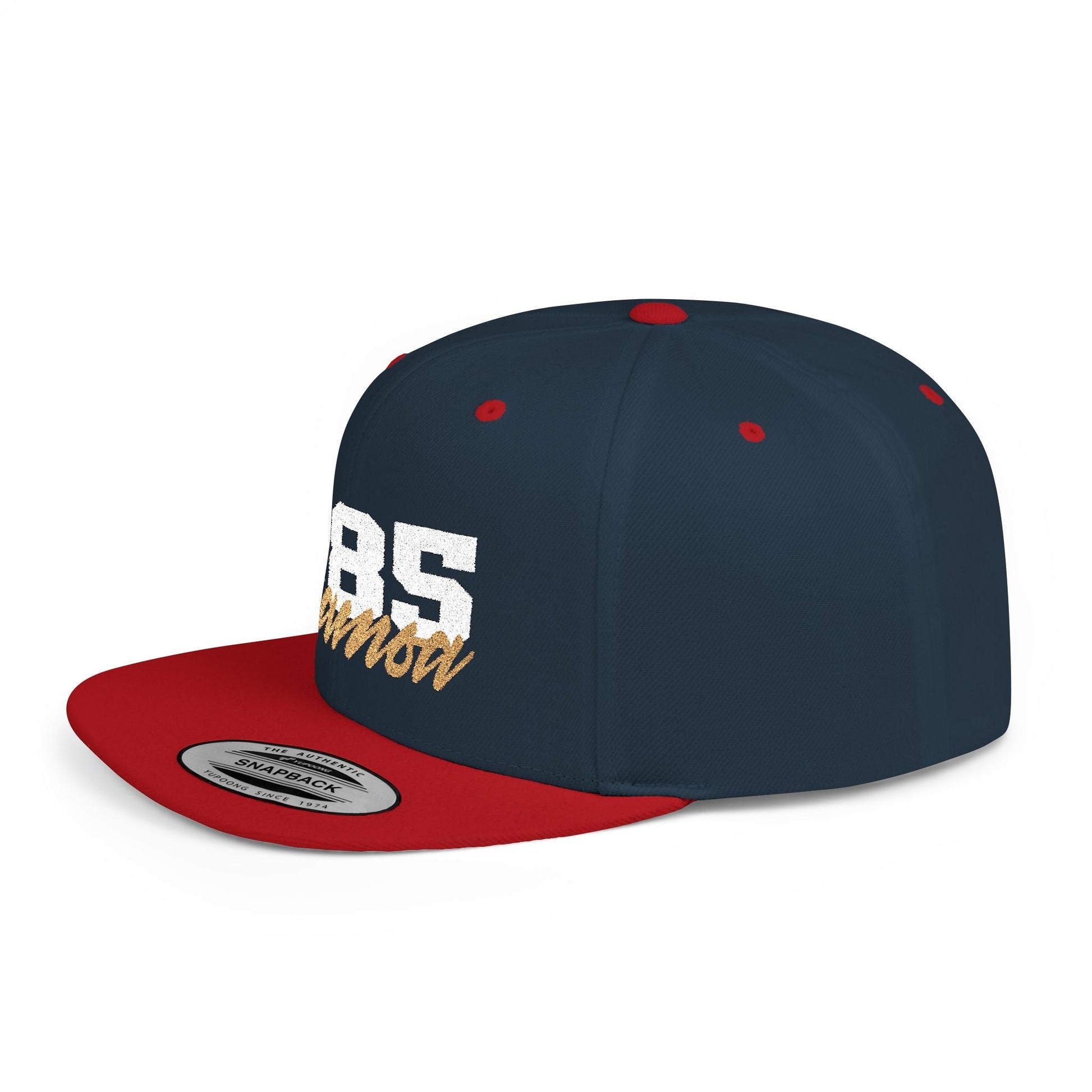 Flat Bill Snapback Hat - 685 Samoa - White & Gold - The Koko Samoa