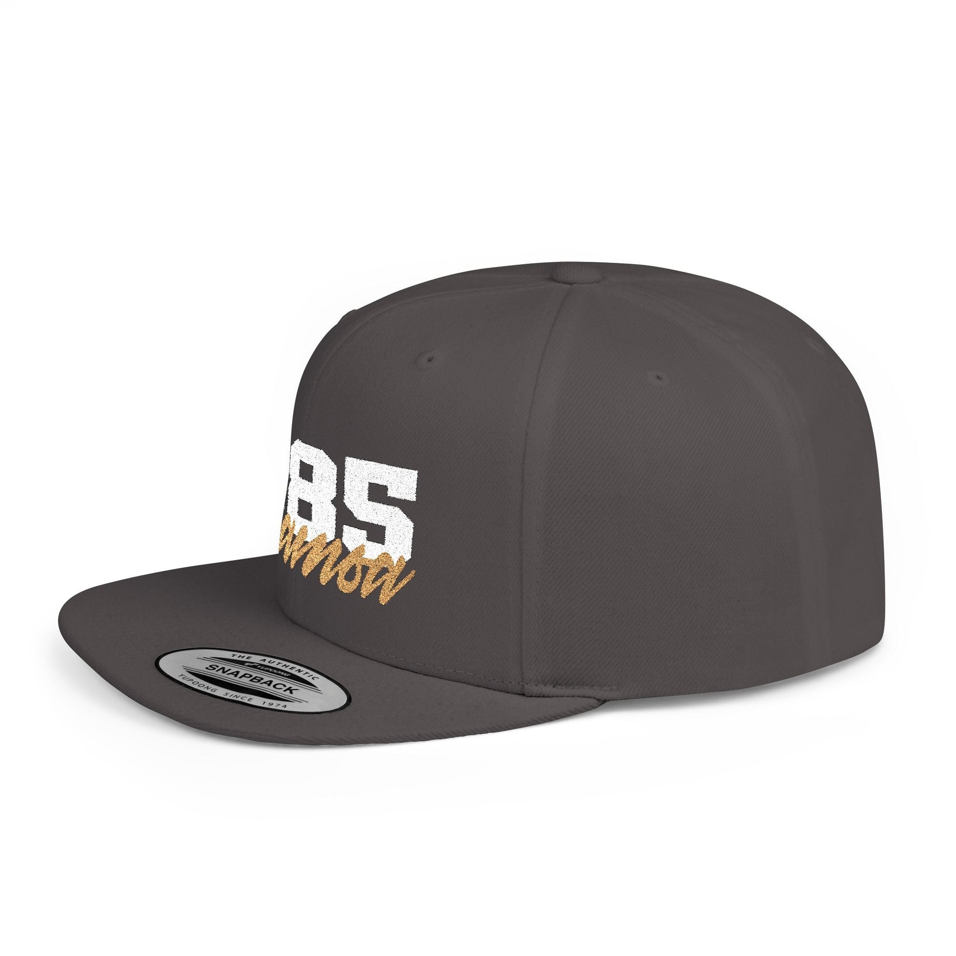 Flat Bill Snapback Hat - 685 Samoa - White & Gold - The Koko Samoa
