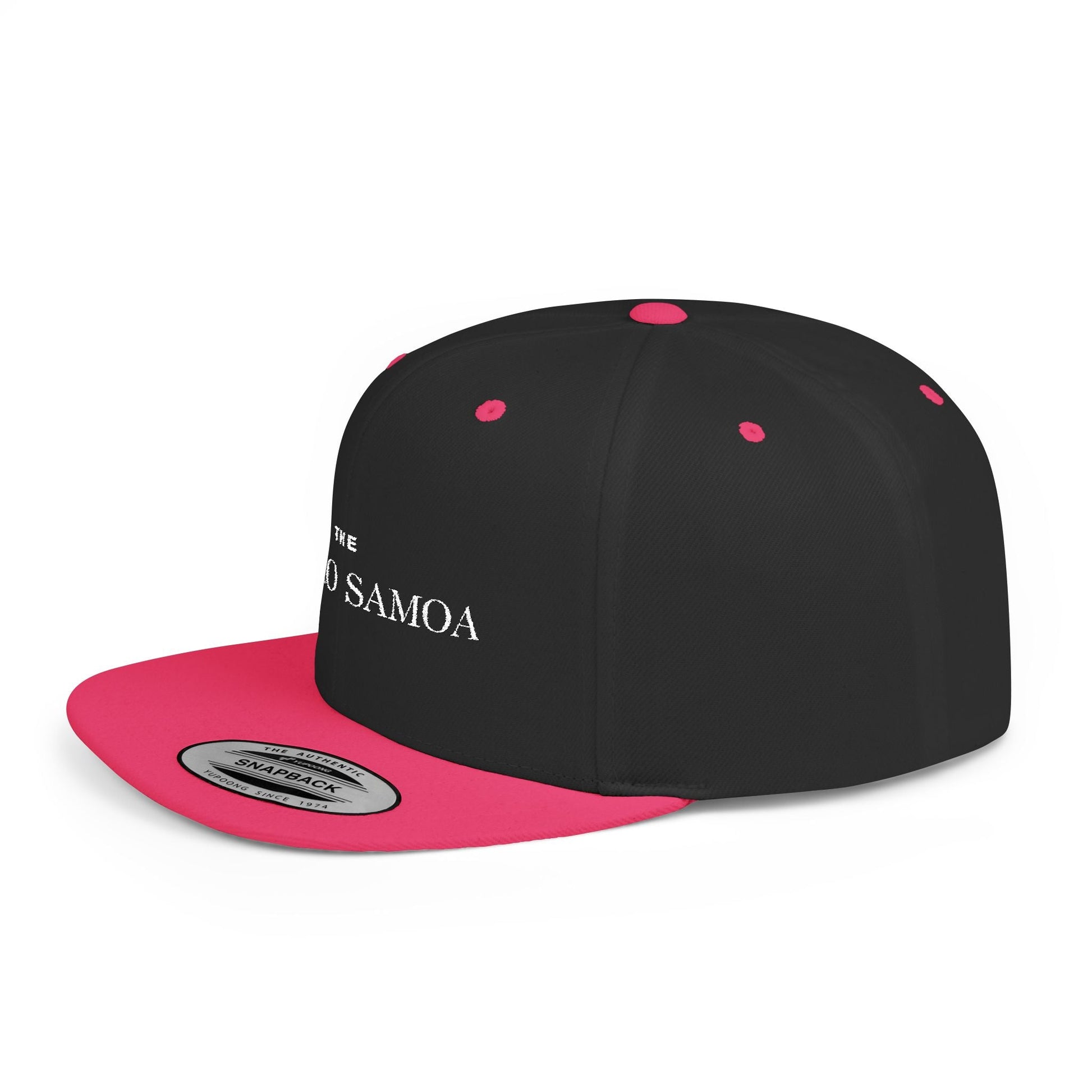 Flat Bill Snapback Hat - Classic - Brand Embroidery - AU/NZ/USA - The Koko Samoa