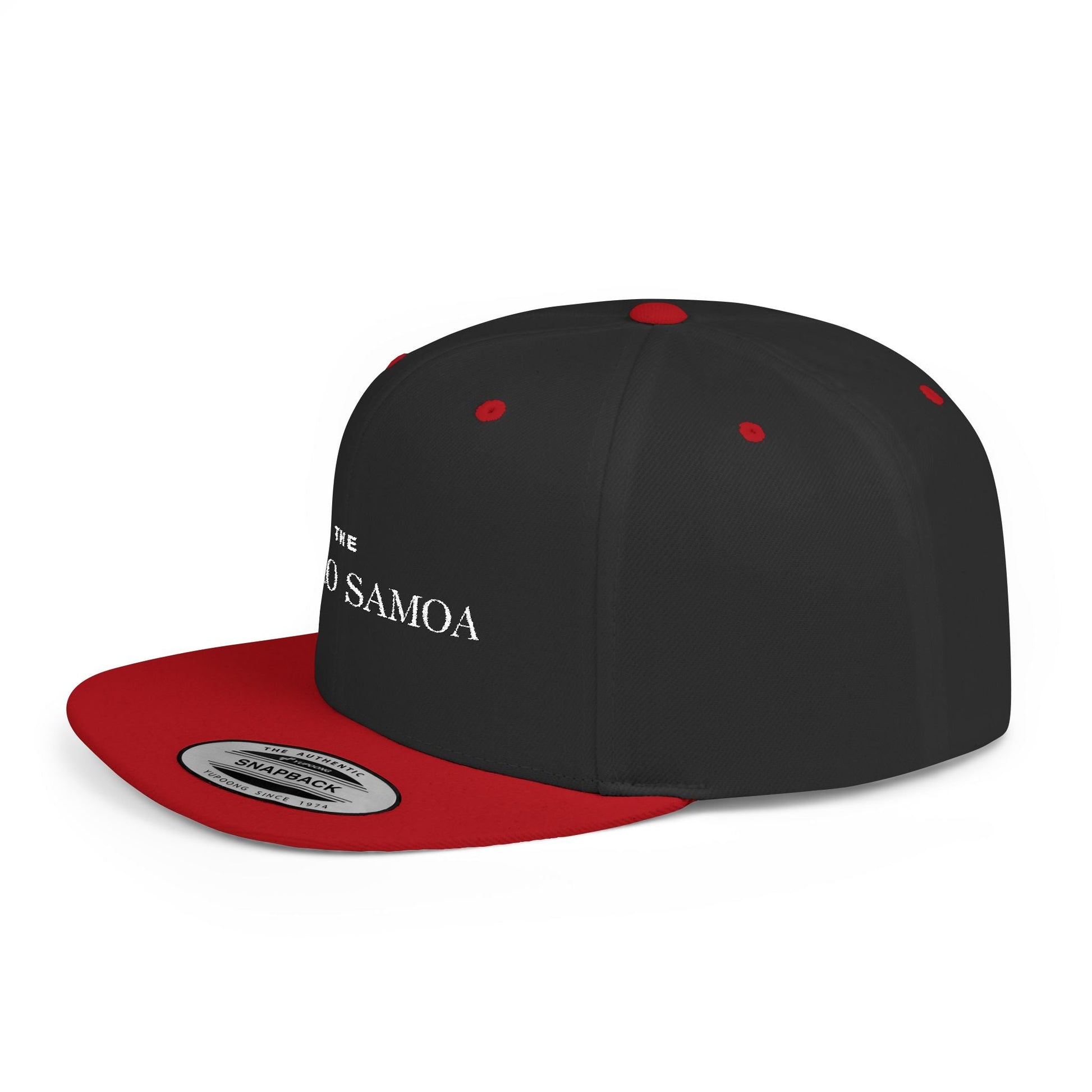 Flat Bill Snapback Hat - Classic - Brand Embroidery - AU/NZ/USA - The Koko Samoa