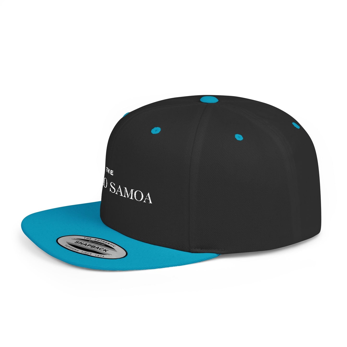 Flat Bill Snapback Hat - Classic - Brand Embroidery - AU/NZ/USA - The Koko Samoa