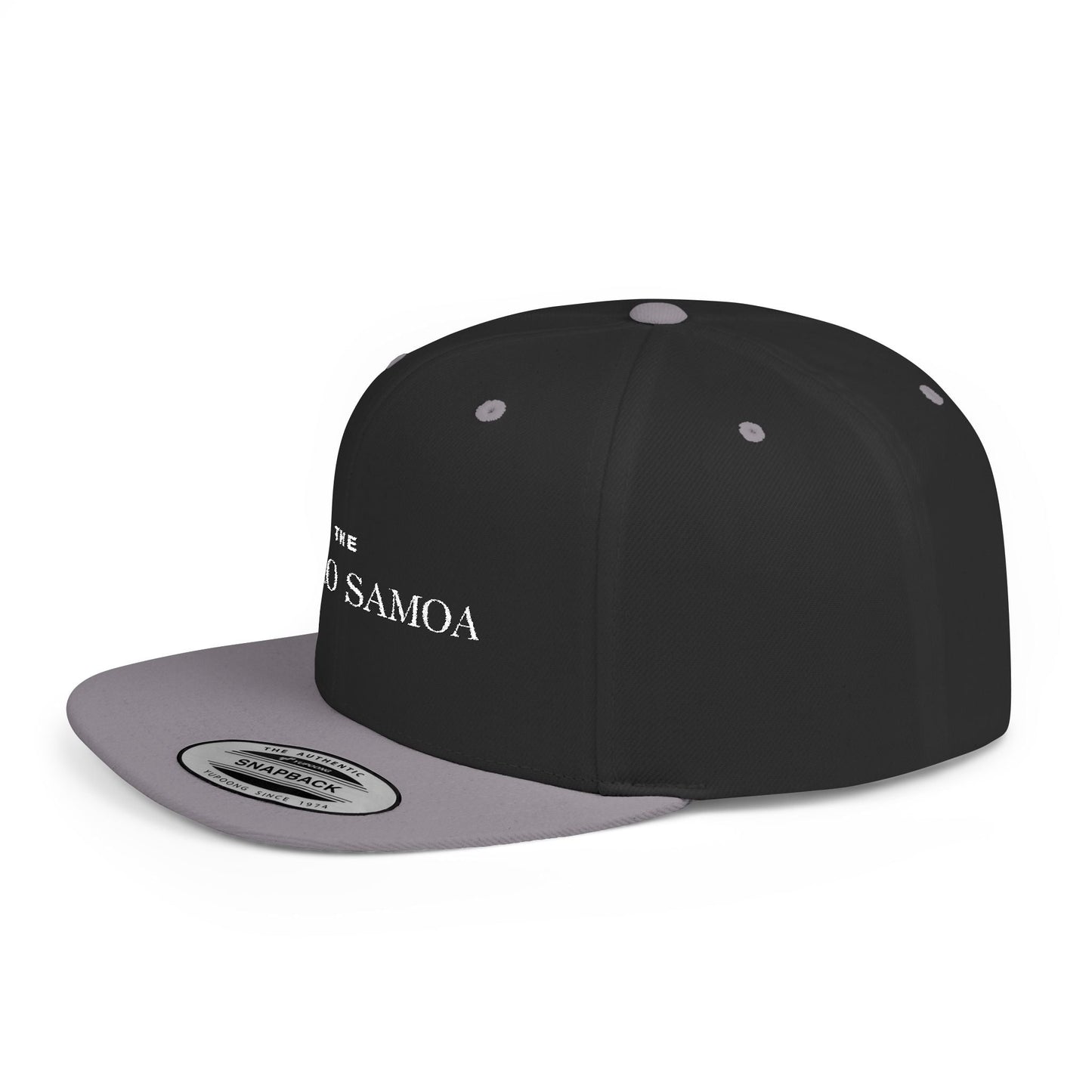 Flat Bill Snapback Hat - Classic - Brand Embroidery - AU/NZ/USA - The Koko Samoa