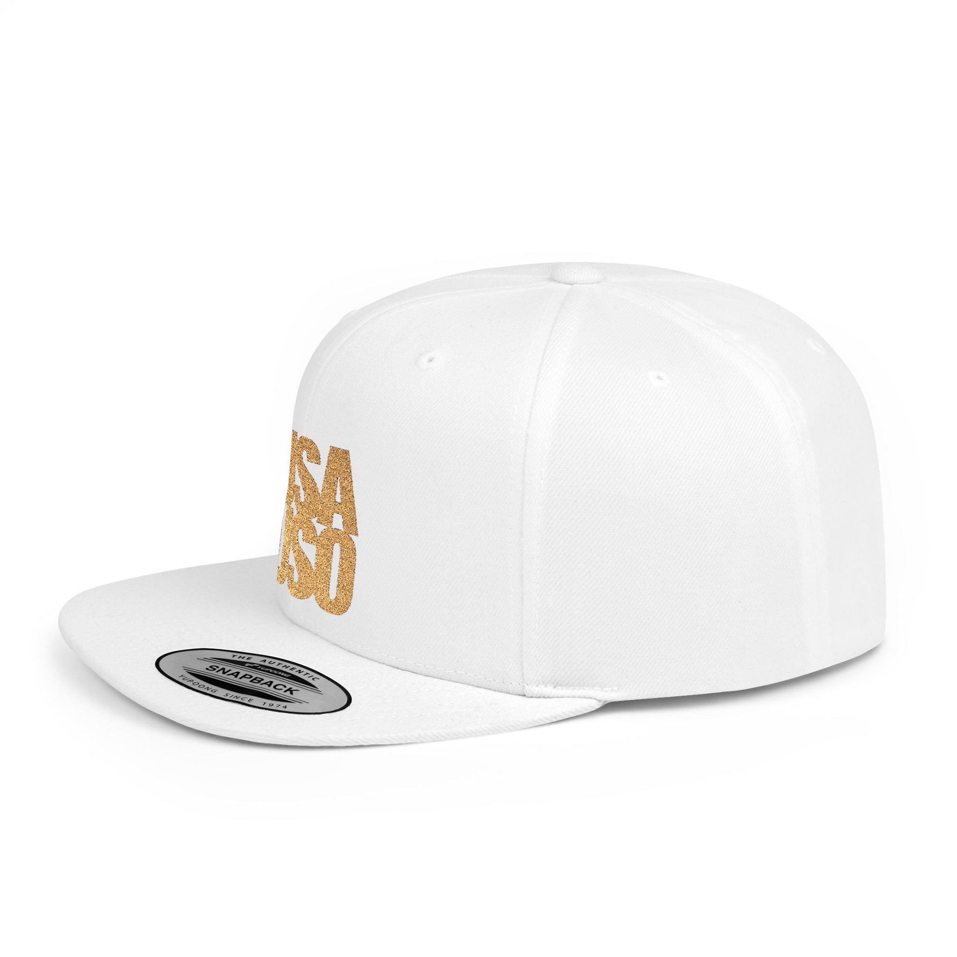 Flat Bill Snapback Hat - Samoa Culture - Gold Embroidery - AU/NZ/USA - The Koko Samoa