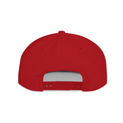 Flat Bill Snapback Hat — USA USO - White Embroidery - AU/NZ/USA - The Koko Samoa