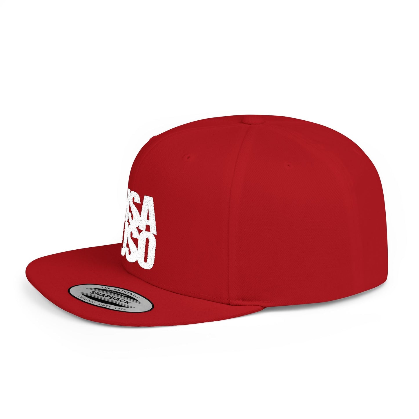Flat Bill Snapback Hat — USA USO - White Embroidery - AU/NZ/USA - The Koko Samoa