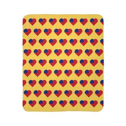 Fleece Sherpa Blanket - Samoan Flag - AU/NZ/USA - The Koko Samoa