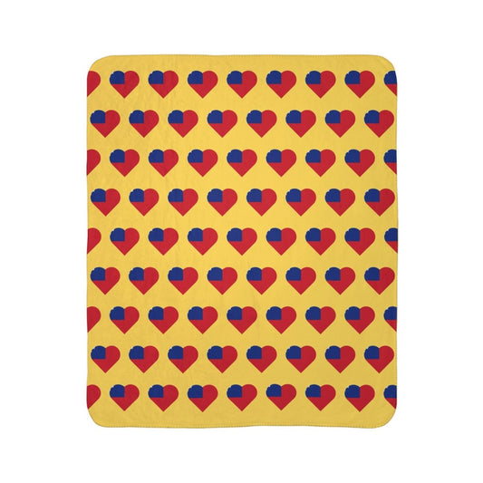 Fleece Sherpa Blanket - Samoan Flag - AU/NZ/USA - The Koko Samoa
