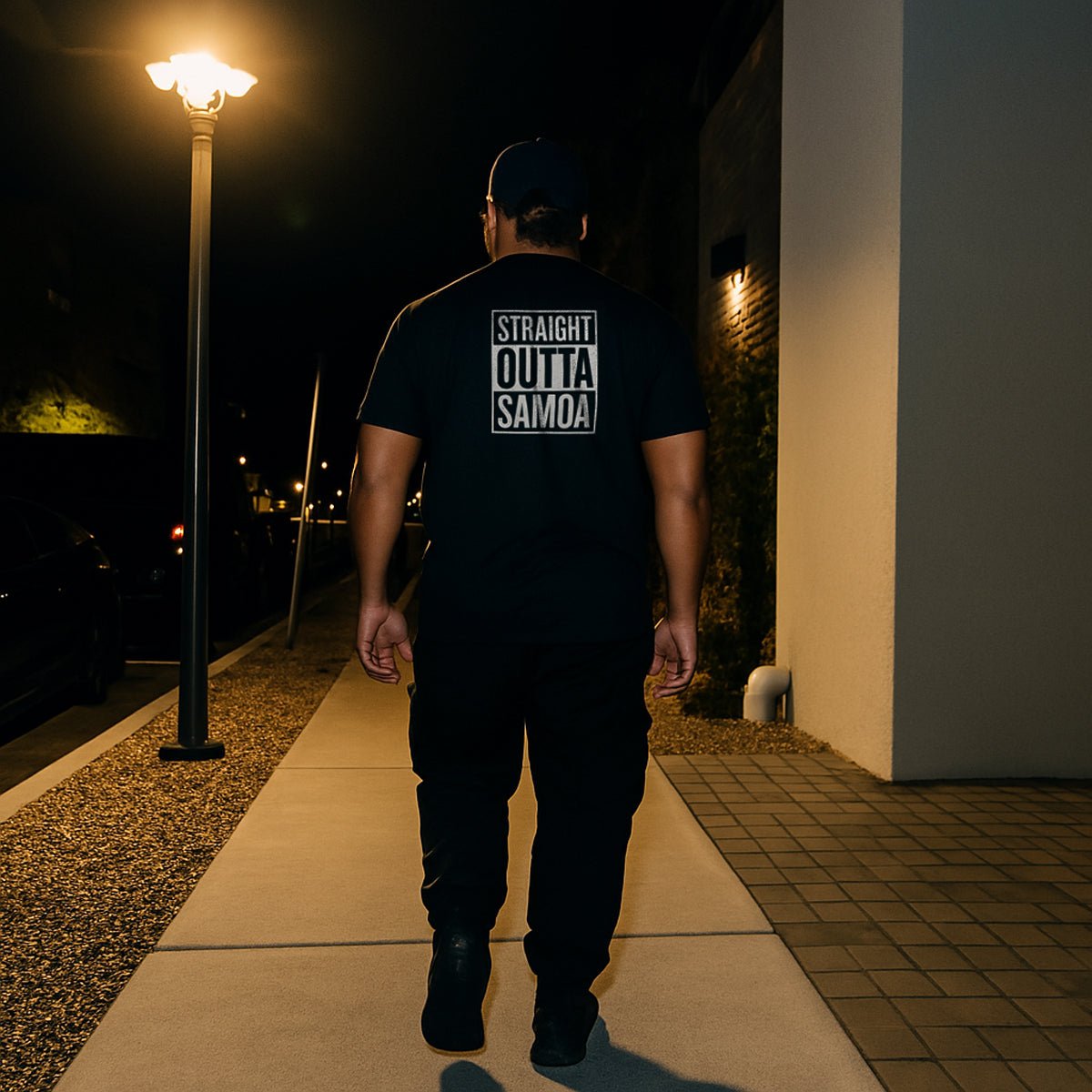 Heavy Unisex Tee - Straight Outta Samoa - USA - The Koko Samoa