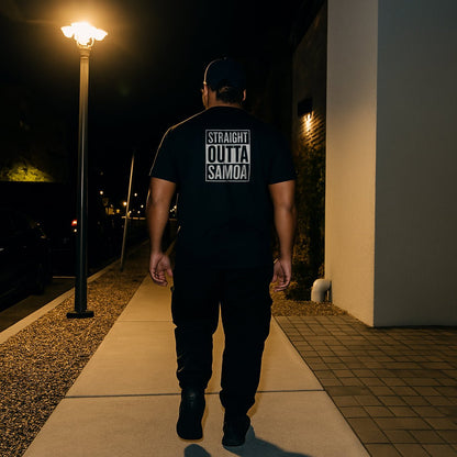 Heavy Unisex Tee - Straight Outta Samoa - USA - The Koko Samoa
