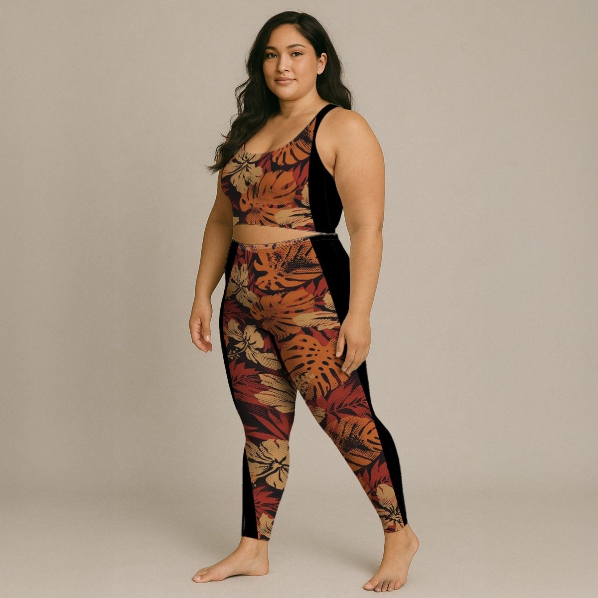IslandFlex Mid-Rise Leggings - Lalomanu Ember - AU/NZ/USA