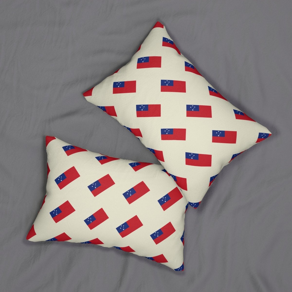 Lumbar Pillow - Samoan Flag - The Koko Samoa