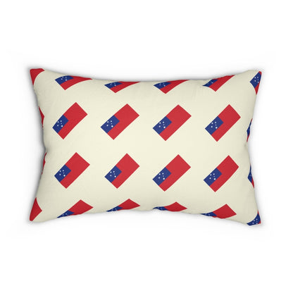 Lumbar Pillow - Samoan Flag - The Koko Samoa