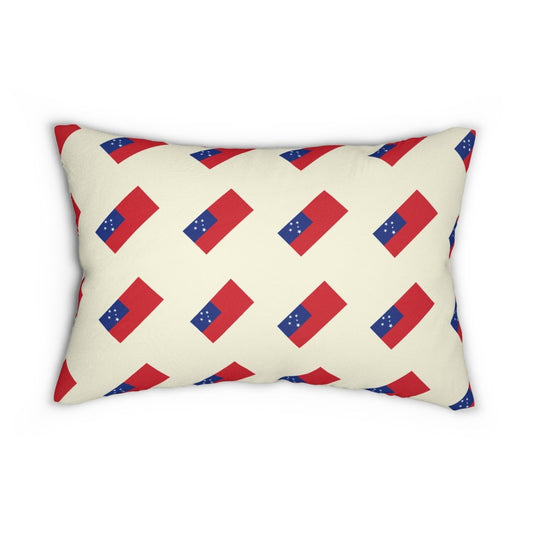 Lumbar Pillow - Samoan Flag - The Koko Samoa
