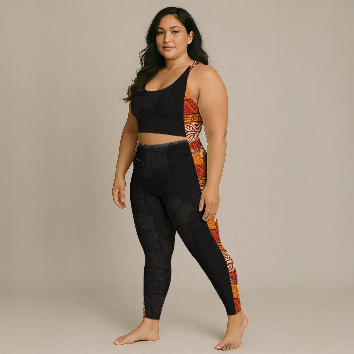 IslandFlex Mid-Rise Leggings - Sataoa Sunrise - AU/NZ/USA