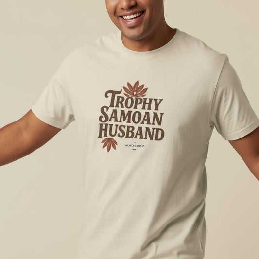 Soft Men's Tee - Trophy Samoan Husband - USA - The Koko Samoa