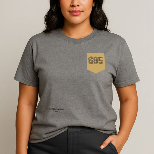 Soft Unisex Tee - '685 Pocket' Print - AU/NZ - The Koko Samoa