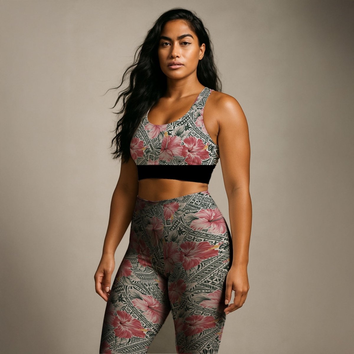 IslandFlex Mid-Rise Leggings - Solosolo Blooms - AU/NZ/USA