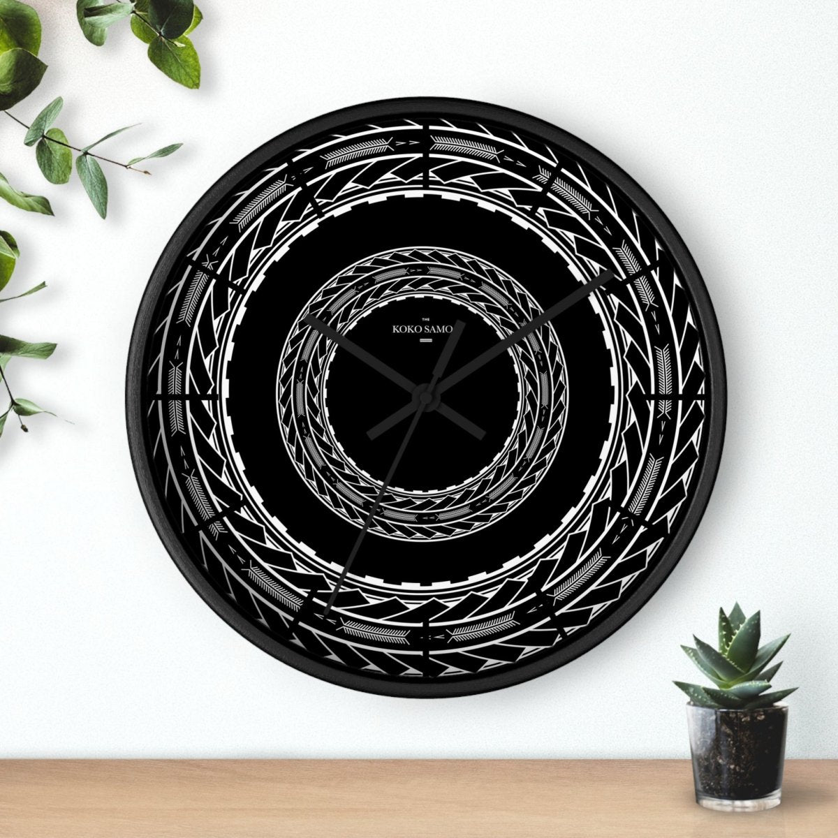 Wall Clock - Samoan Arrows - AU/NZ/USA - The Koko Samoa