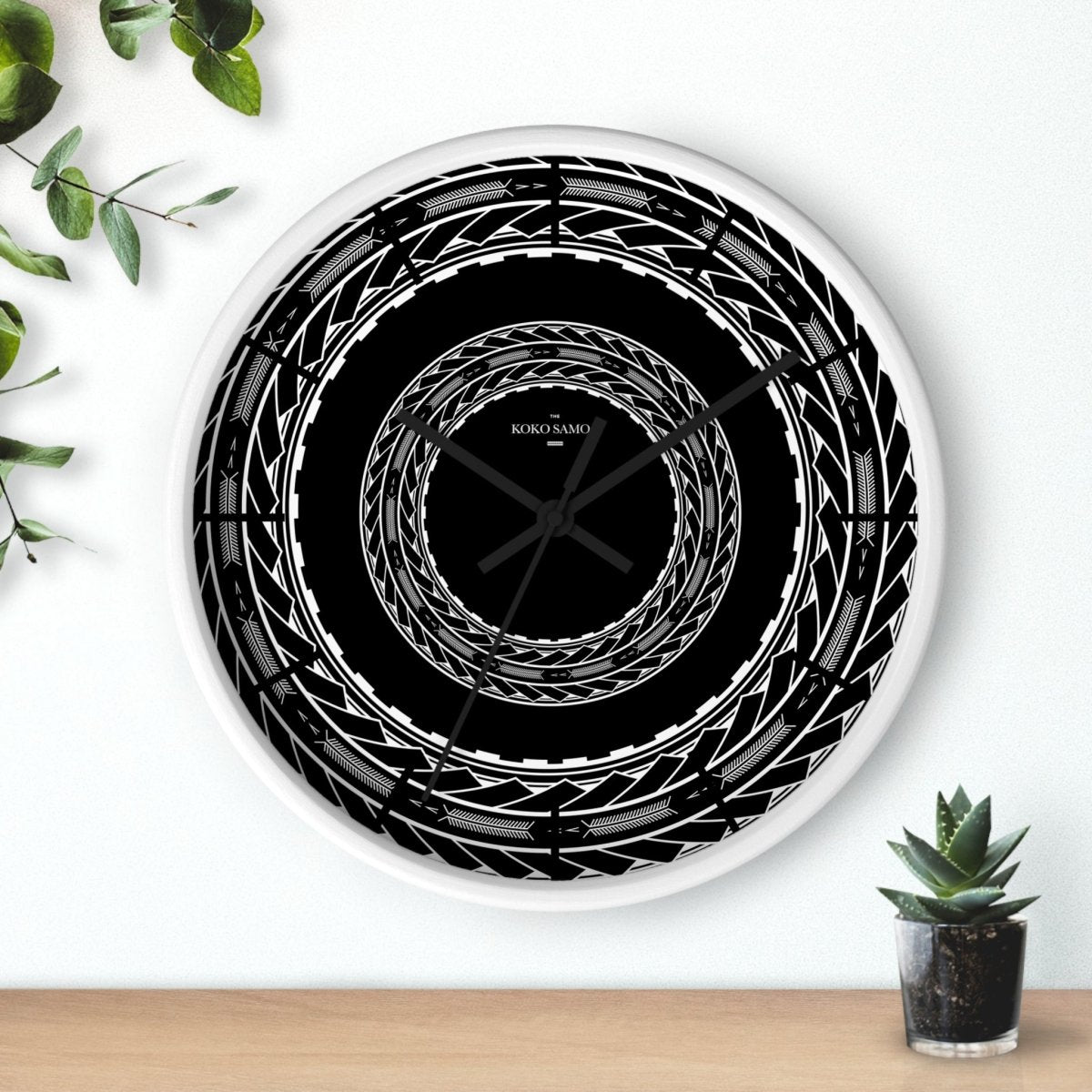 Wall Clock - Samoan Arrows - AU/NZ/USA - The Koko Samoa