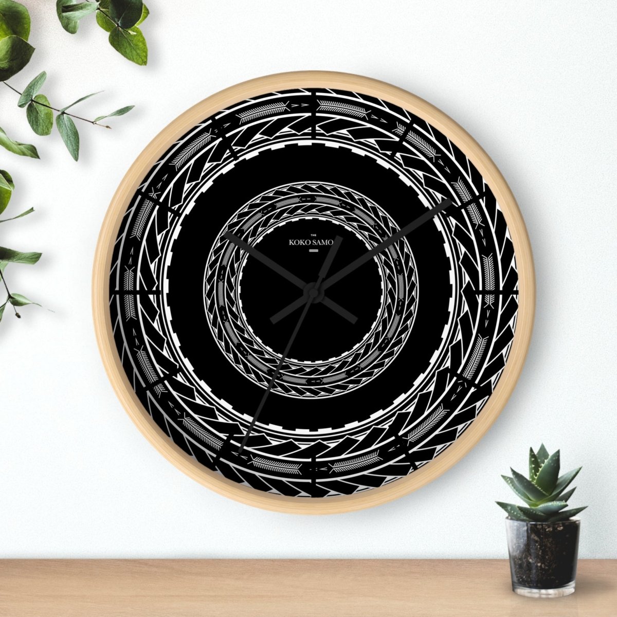 Wall Clock - Samoan Arrows - AU/NZ/USA - The Koko Samoa